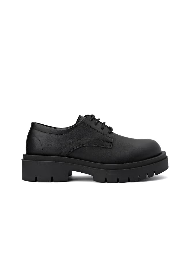 Chunky Leather Monk Shoes