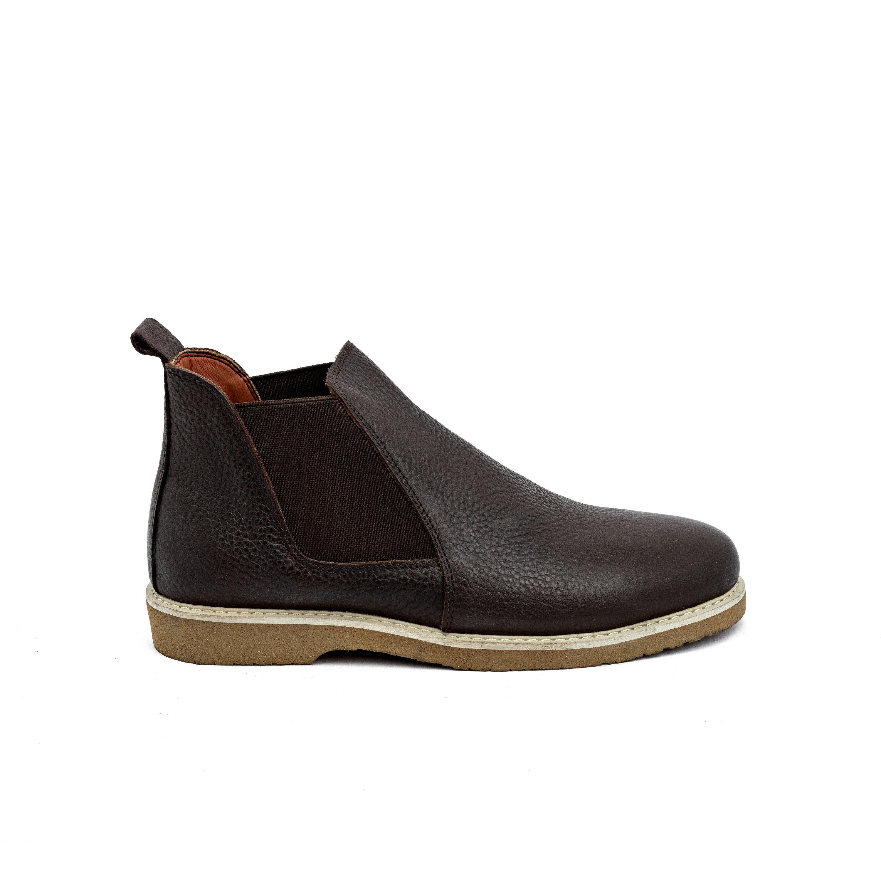 Classic Brown Leather Chelsea Boot