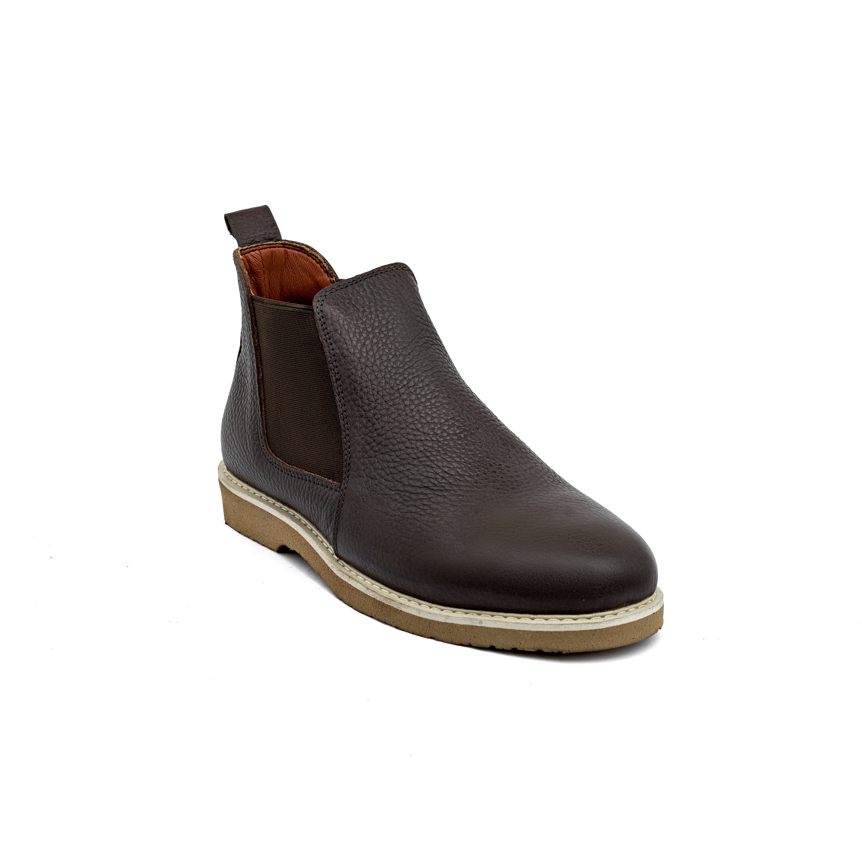 Classic Brown Leather Chelsea Boot