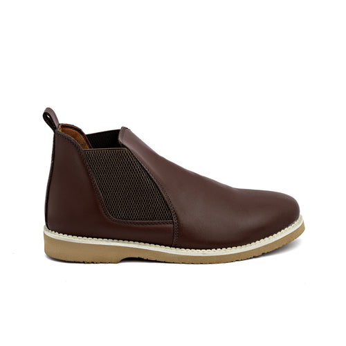Brown Leather Chelsea Boot
