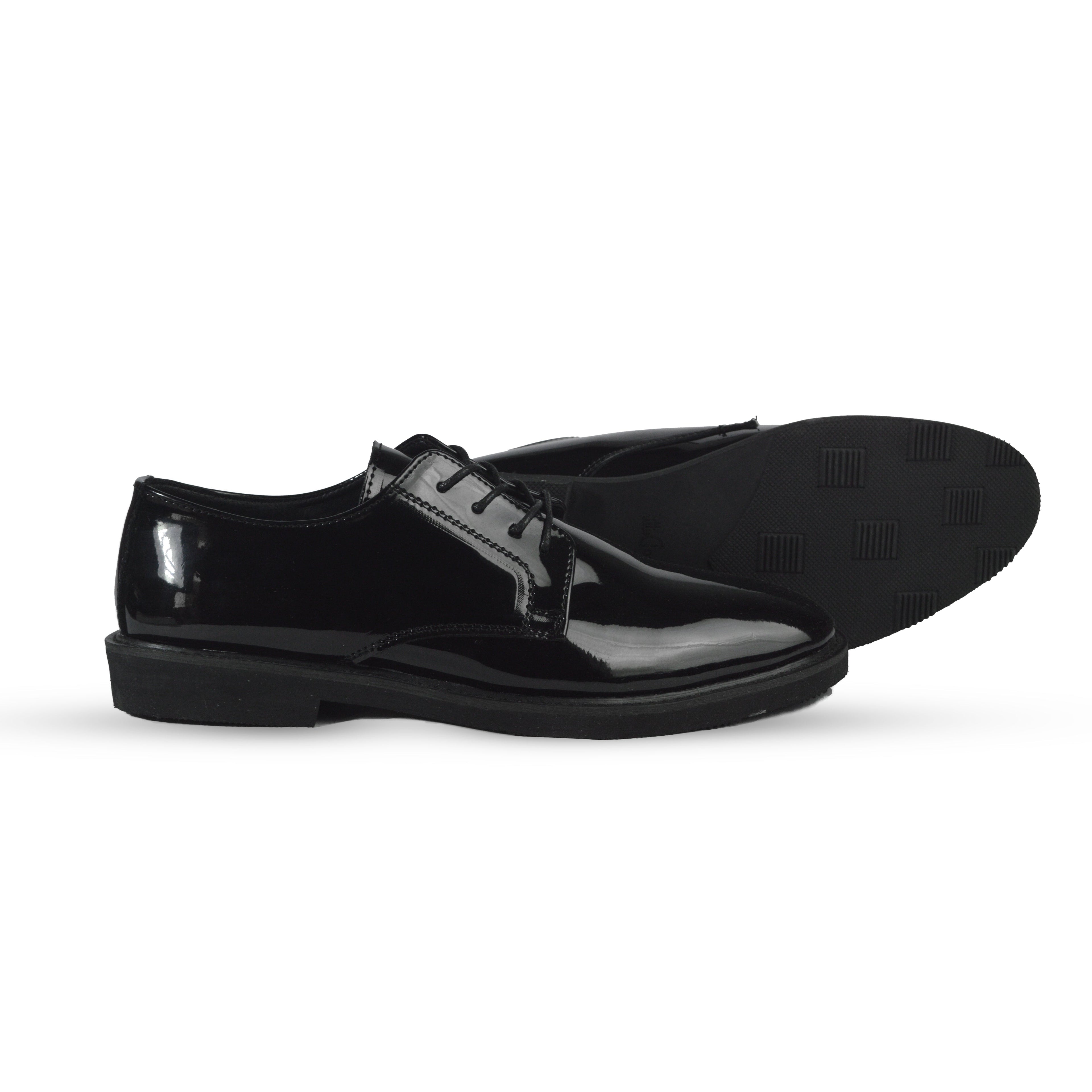 Black Patent Leather Formal Derby Shoes