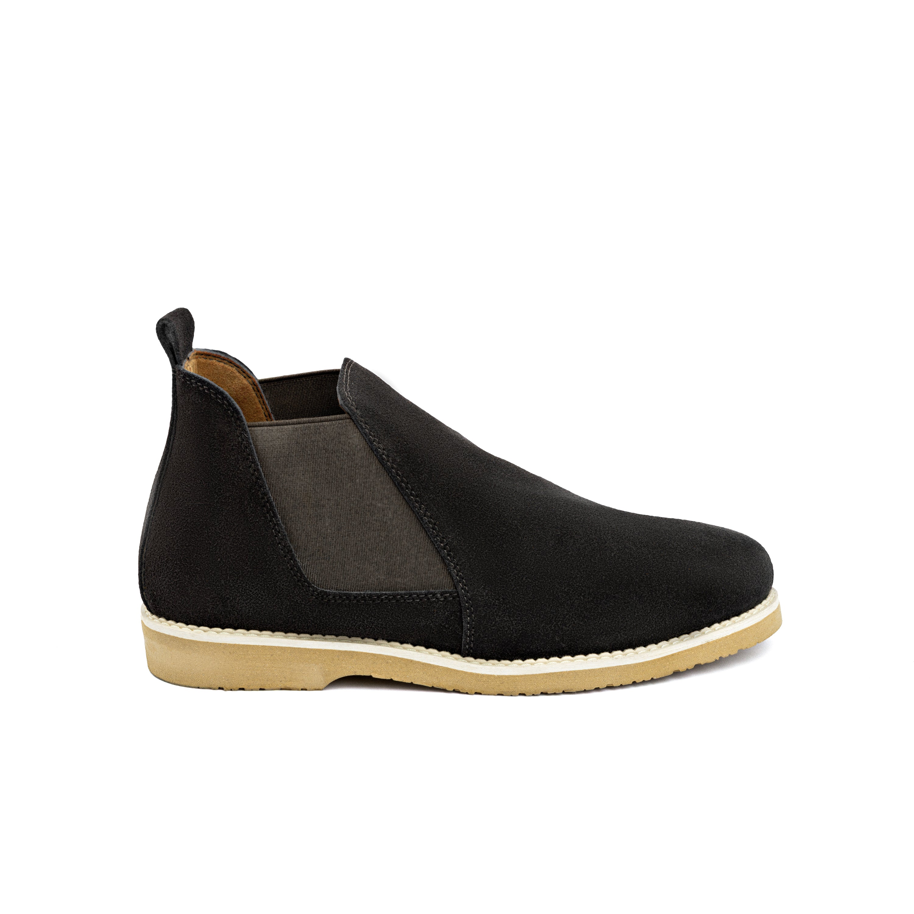 Brown Suede Crepe Sole Chelsea Boot