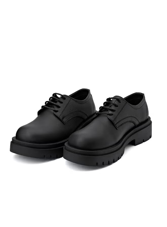 Chunky Leather Monk Shoes